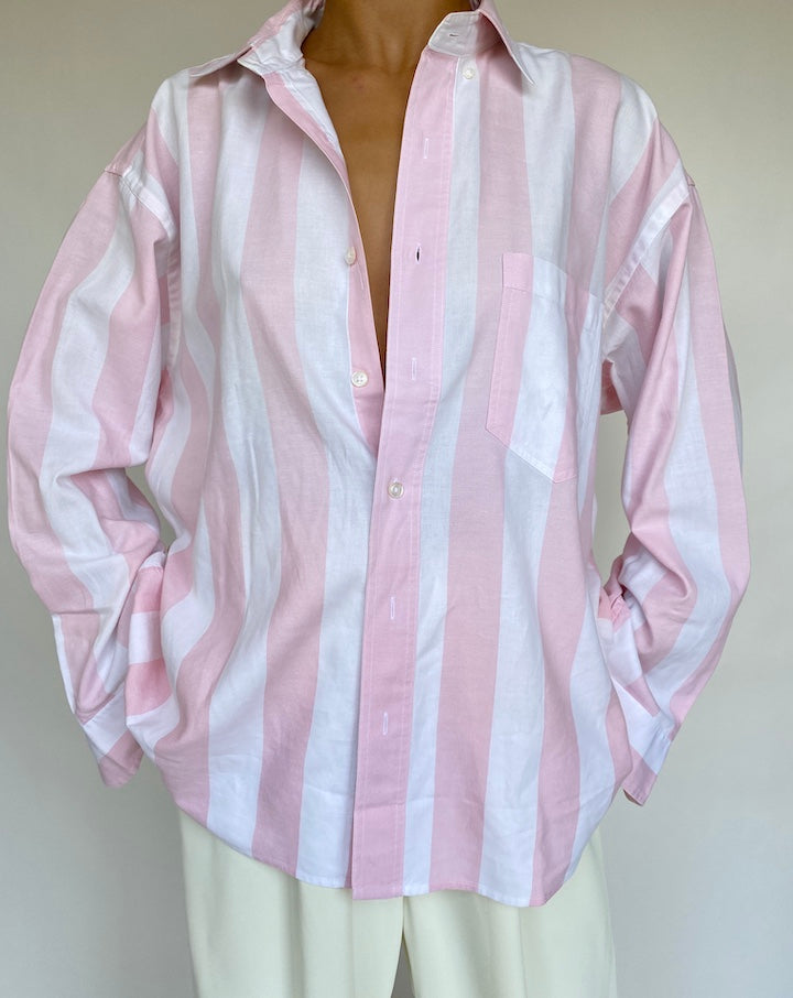VINTAGE STRIPED COTTON SHIRT 760-7