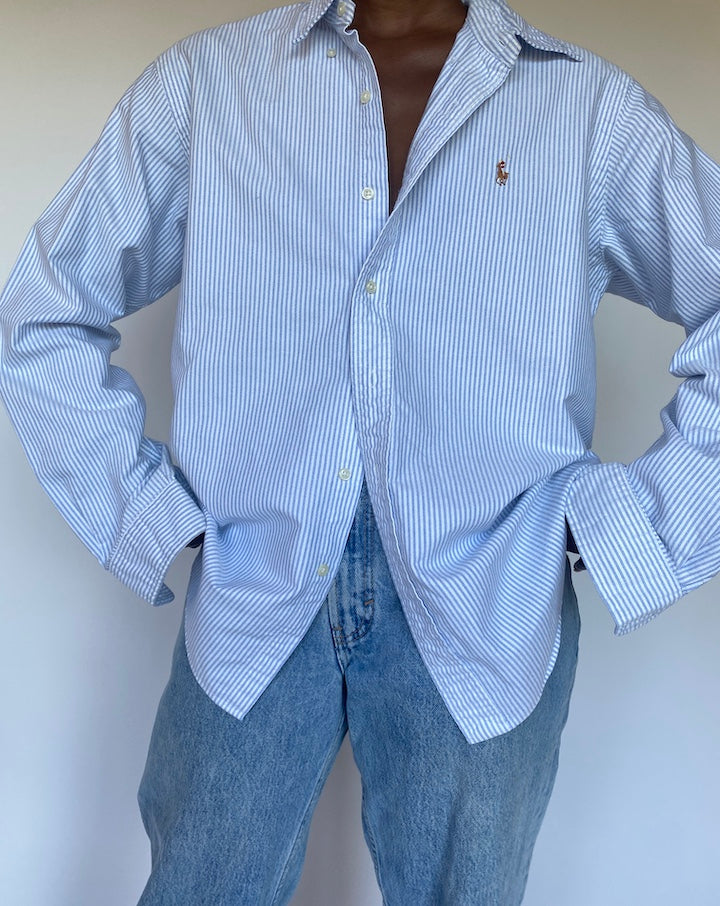 VINTAGE STRIPED RALPH LAUREN SHIRT 1316-4