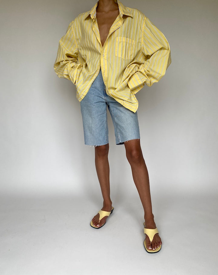 VINTAGE STRIPED YELLOW SHIRT 847