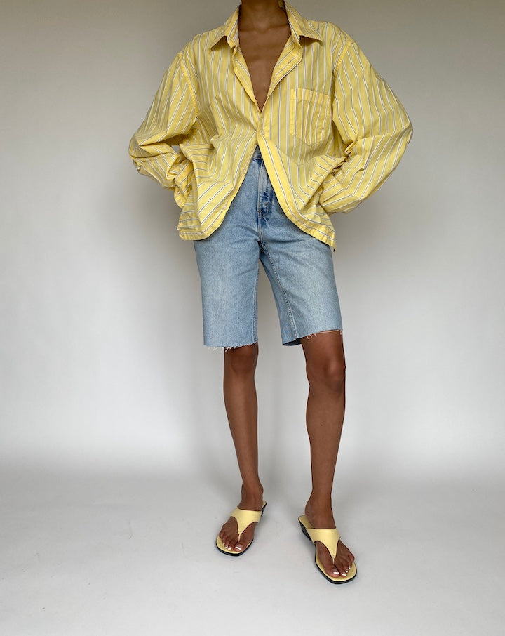 VINTAGE STRIPED YELLOW SHIRT 847