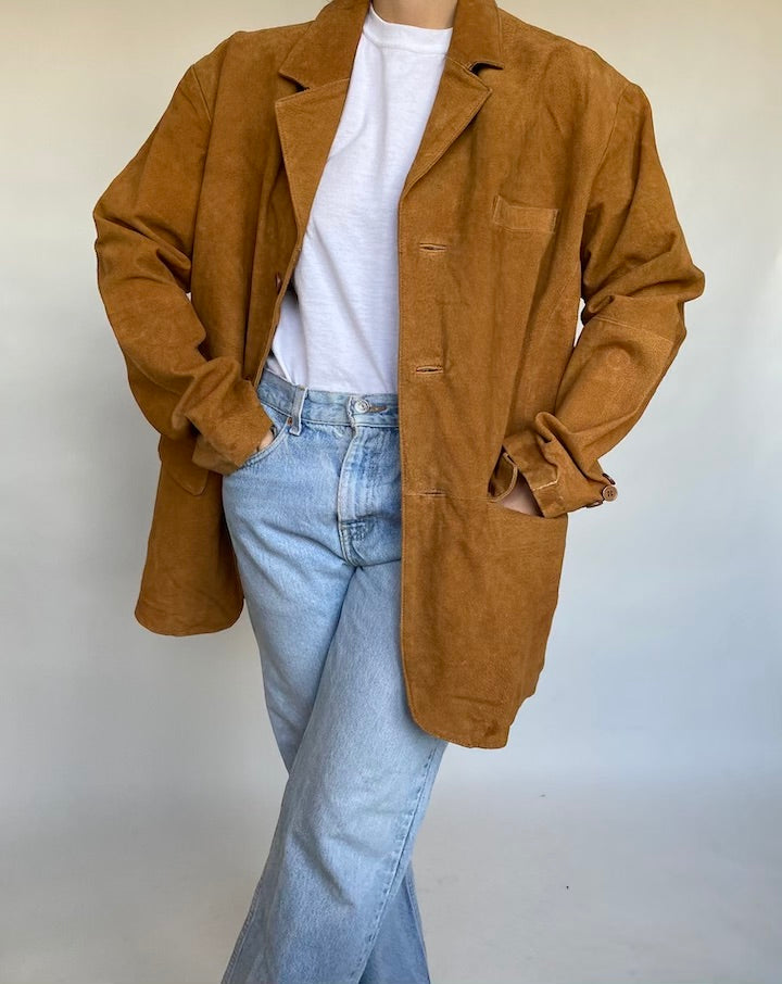 VINTAGE SUEDE LEATHER JACKET 032 2