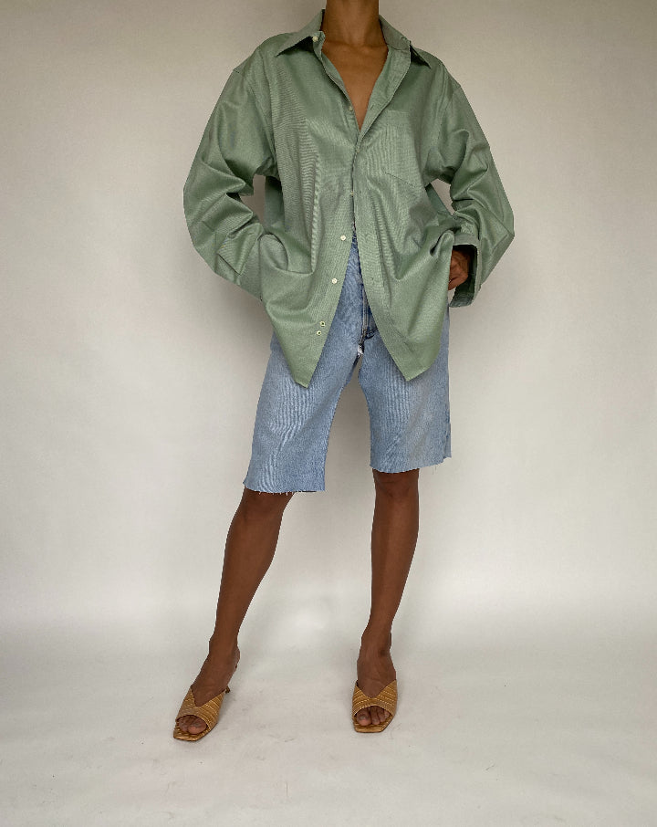 VINTAGE TOMMY HILFIGER GREEN SHIRT 784