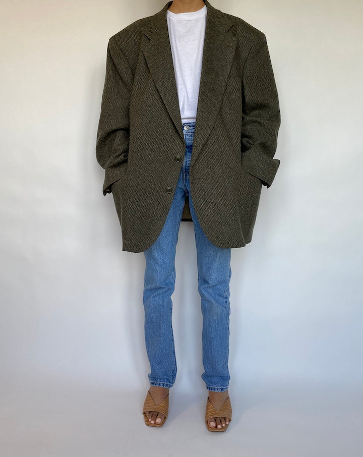 VINTAGE TWEED BLAZER 598-6