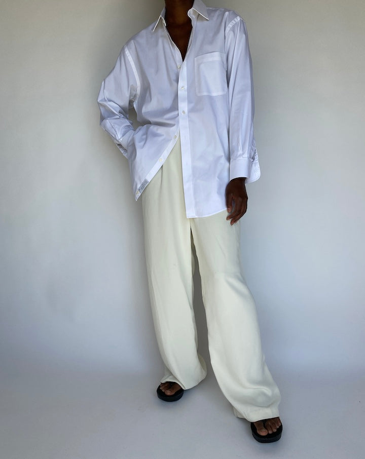 VINTAGE WHITE BUTTON DOWN SHIRT 1186-4