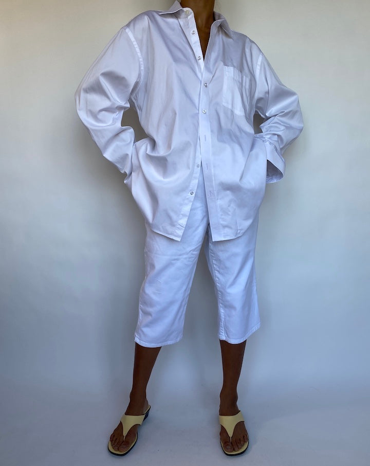 VINTAGE WHITE BUTTON DOWN SHIRT 700