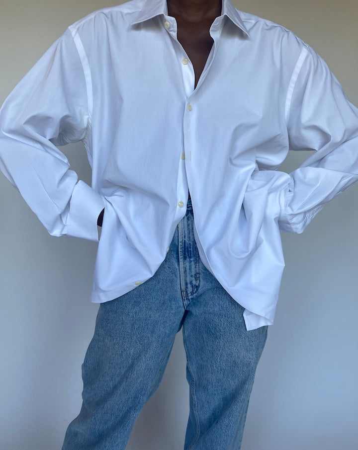 VINTAGE WHITE COTTON SHIRT 1310