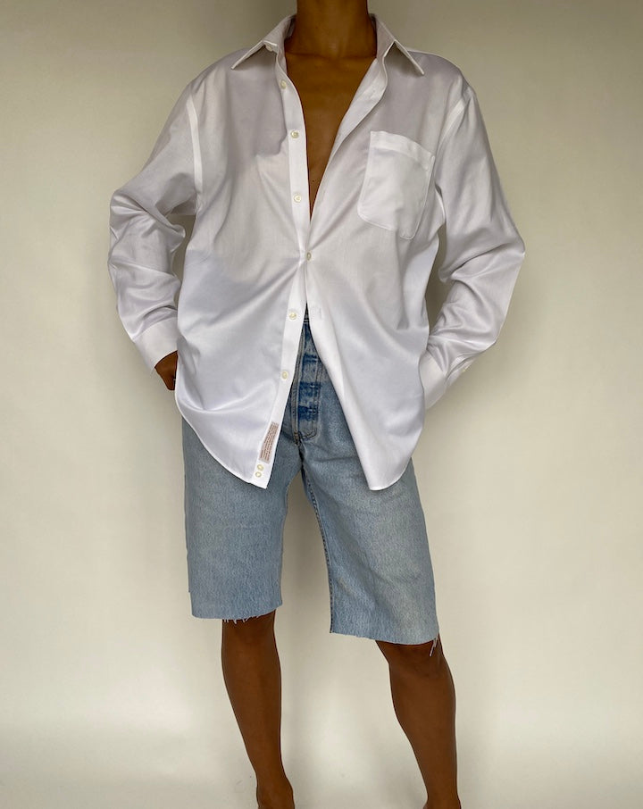 VINTAGE WHITE COTTON SHIRT 787