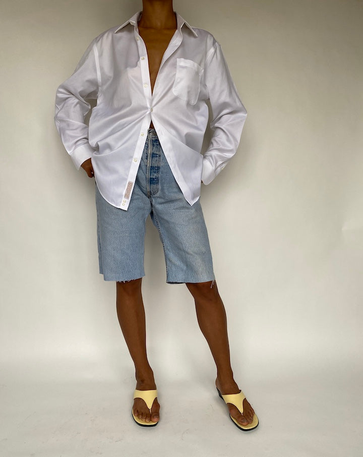 VINTAGE WHITE COTTON SHIRT 787