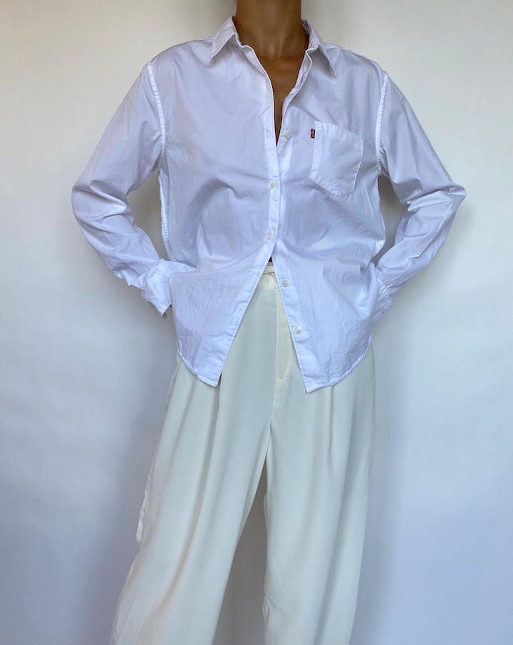 VINTAGE WHITE LEVIS SHIRT 683-5