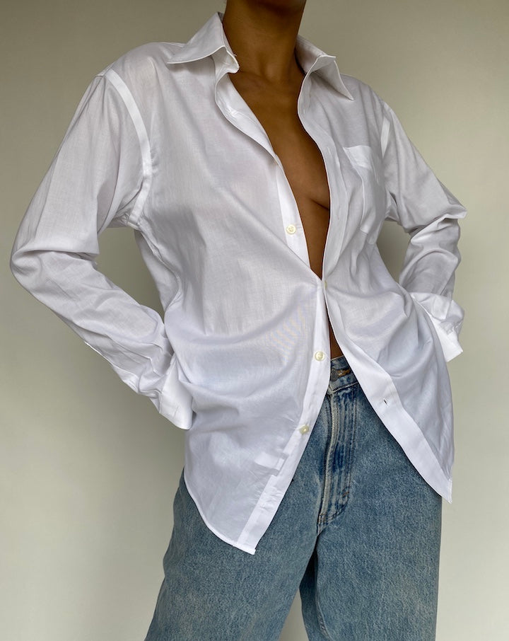 VINTAGE WHITE RALPH LAUREN SHIRT 720