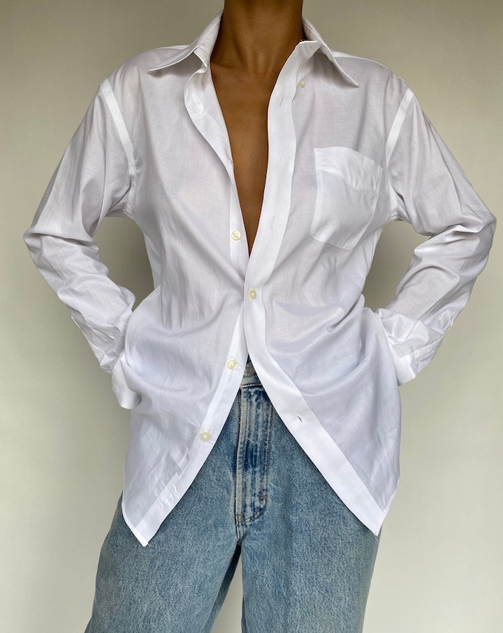 VINTAGE WHITE RALPH LAUREN SHIRT 720