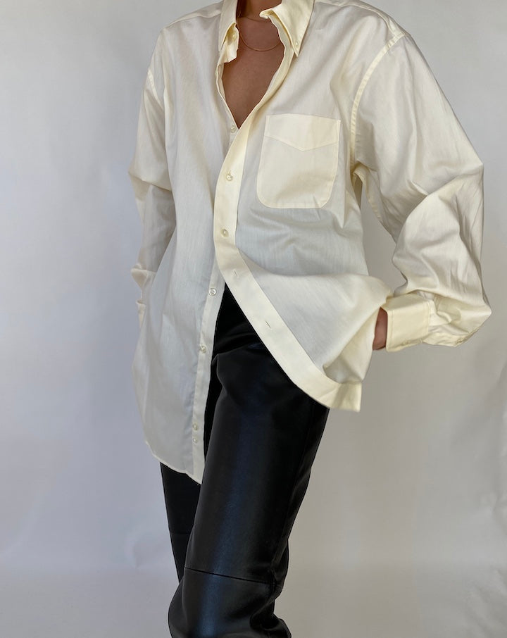 VINTAGE WHITE SHIRT 100% COTTON 446 4