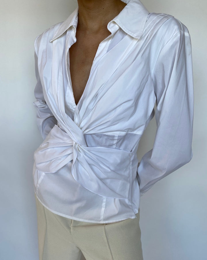 VINTAGE WHITE SHIRT 577-3