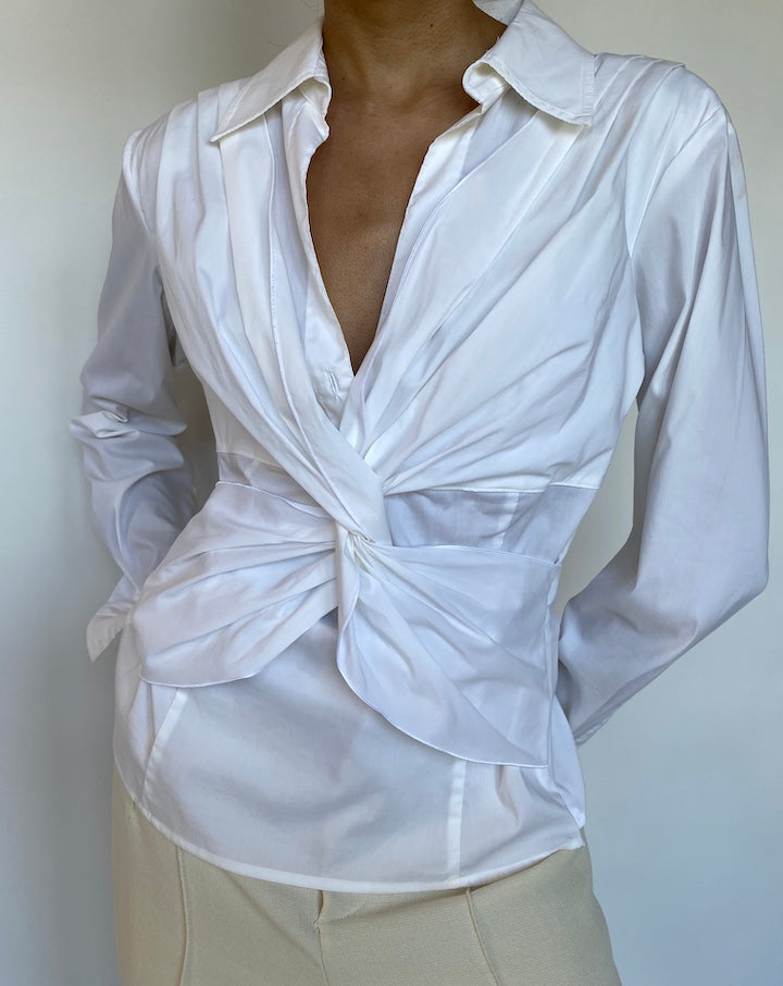 VINTAGE WHITE SHIRT 577-4