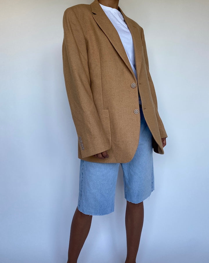 VINTAGE WOOL BLENDED BLAZER 896-3