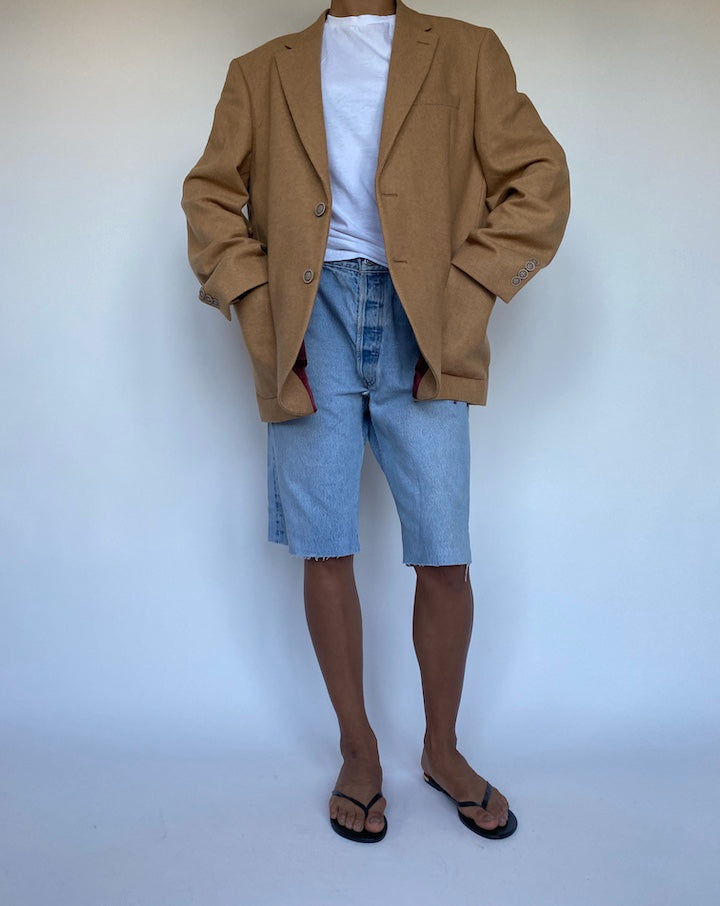 VINTAGE WOOL BLENDED BLAZER 896-4