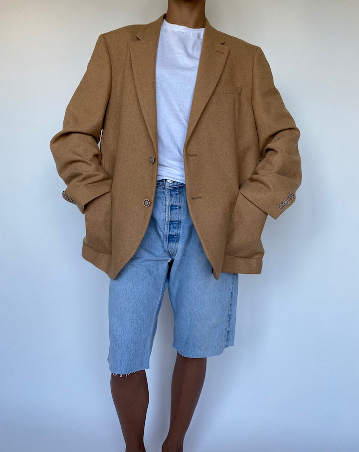 VINTAGE WOOL BLENDED BLAZER 896
