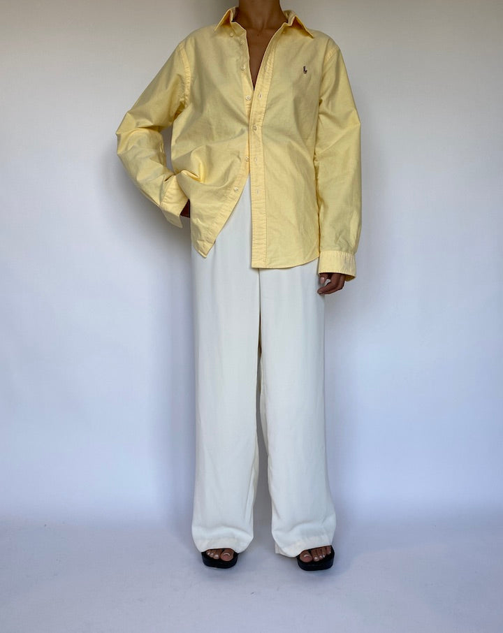 VINTAGE YELLOW RALPH LAUREN SHIRT 1090