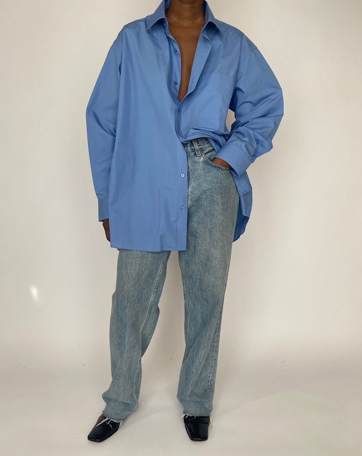 VINTAGE OVERSIZED BLUE SHIRT 4625