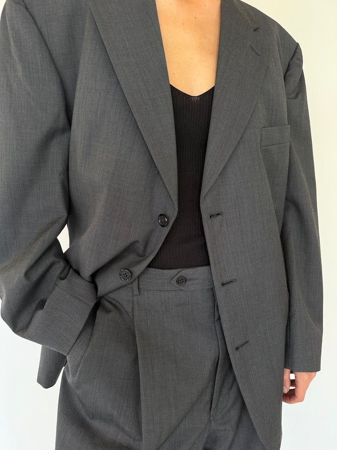 Vintage oversized suit in grey 5694