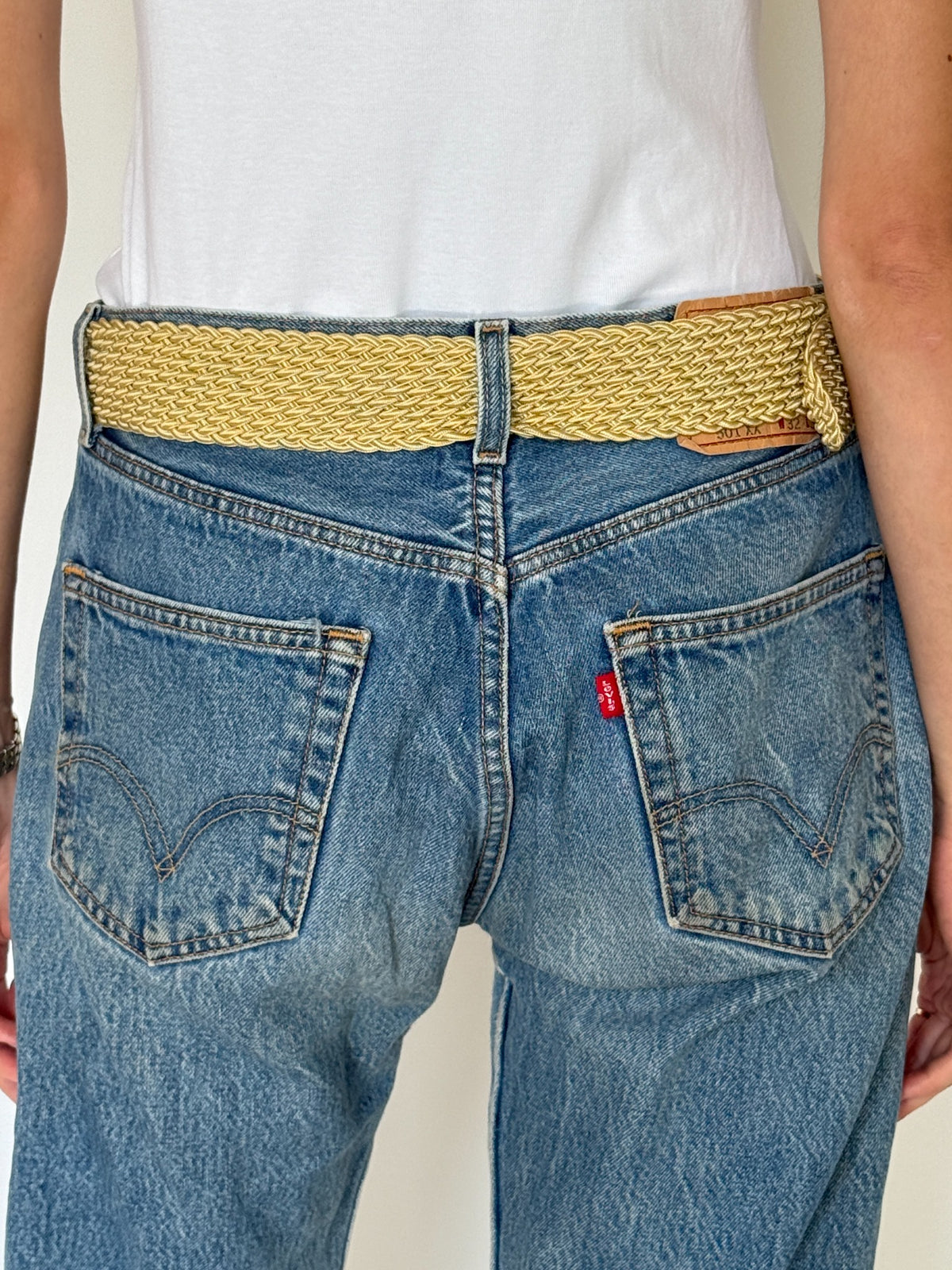 Vintage Lauren Ralph Lauren gold braided belt