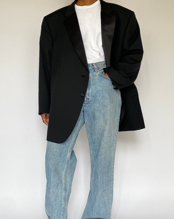 VINTAGE BLACK BLAZER 5035