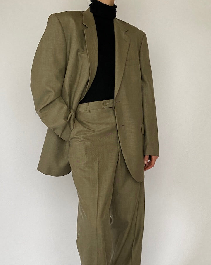 Vintage Oversized Beige Suit 5283