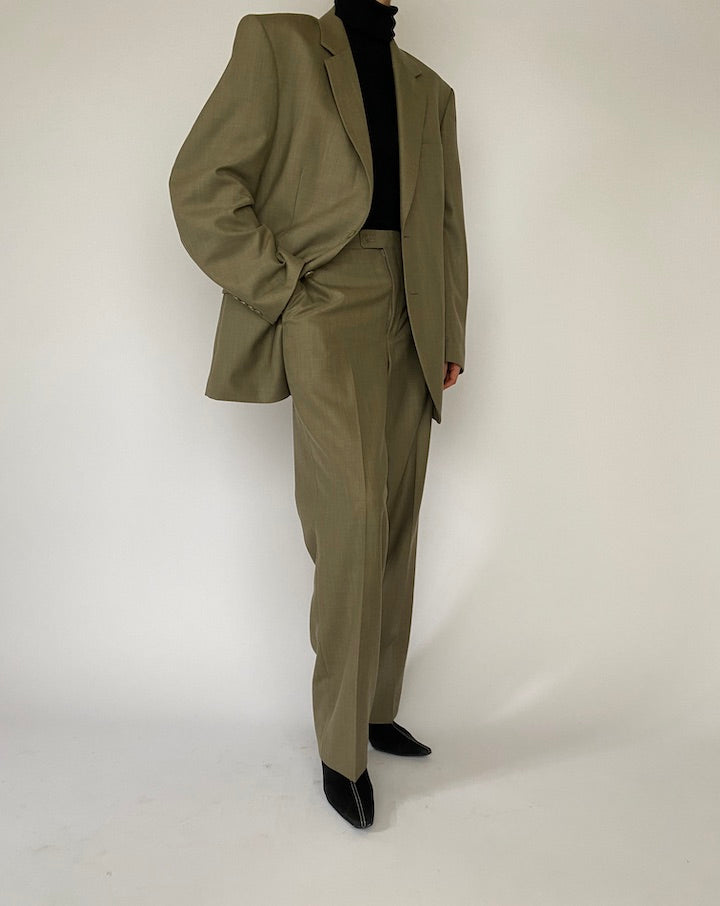 Vintage Oversized Beige Suit 5283