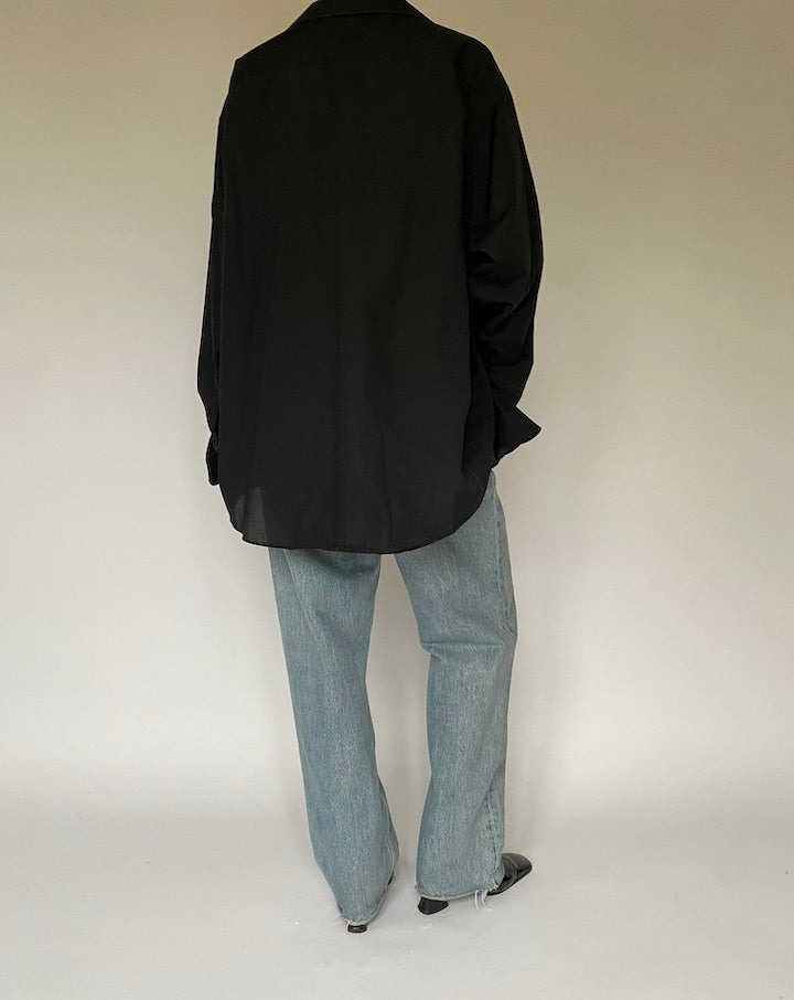 Vintage Oversized Black Shirt 5311