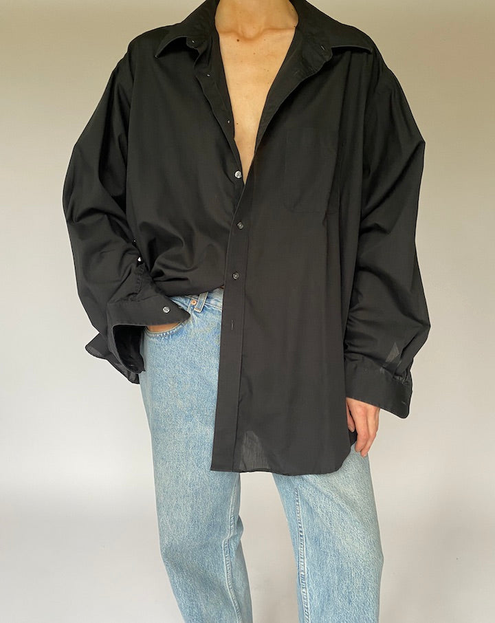 Vintage Oversized Black Shirt 5311