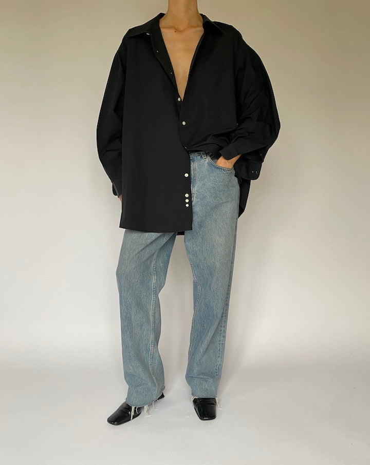 Vintage Oversized Black Shirt 5315