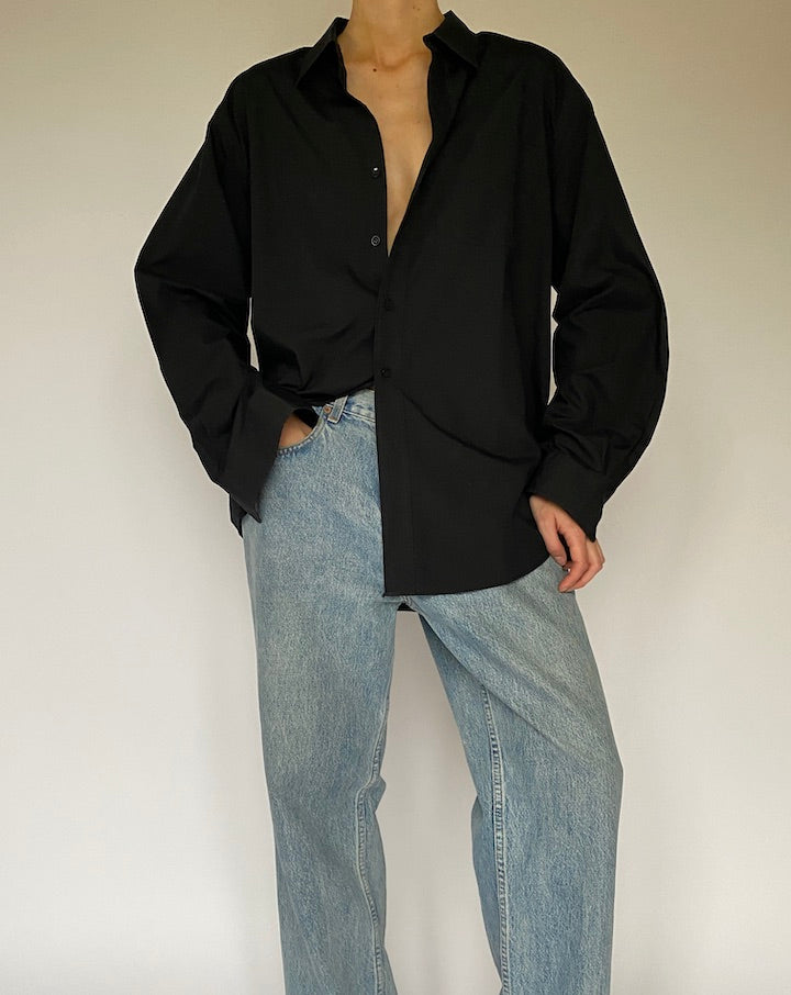 Vintage Oversized Black Shirt 5303