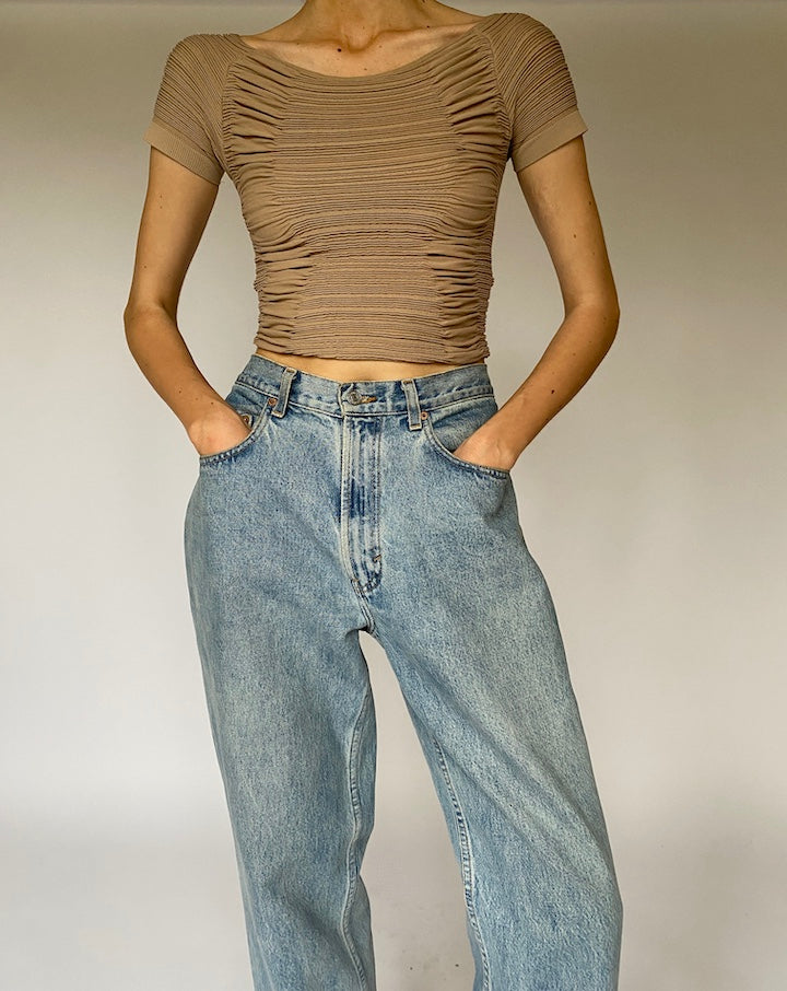 Vintage Beige Top 4219