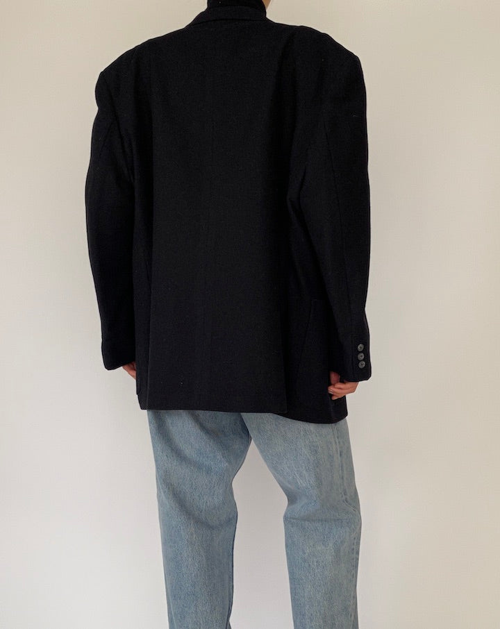 Vintage Oversized Black Blazer 5110