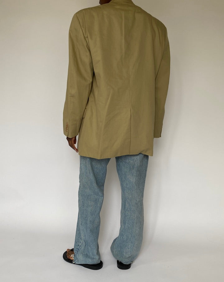 VINTAGE OVERSIZED BEIGE BLAZER 5038