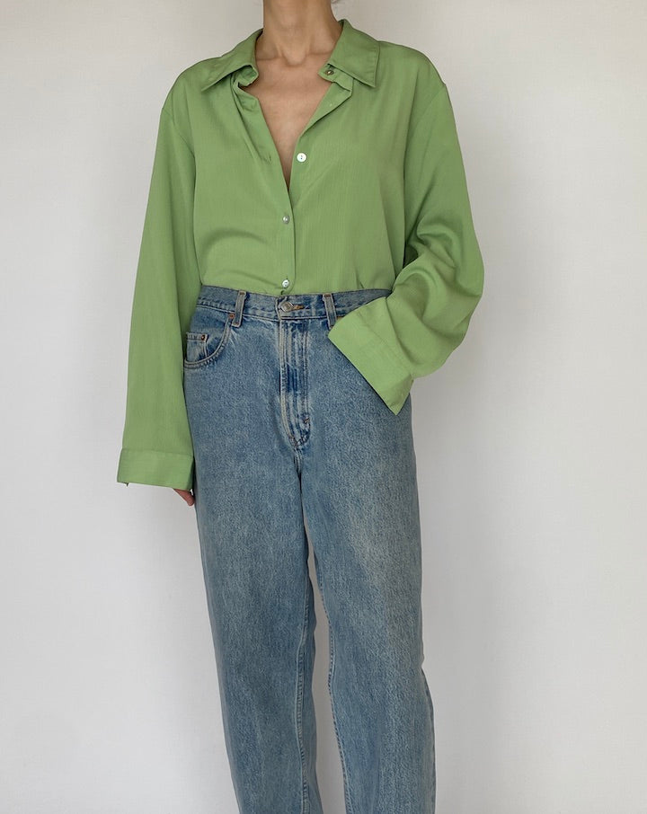 VINTAGE OVERSIZED GREEN SHIRT 4791