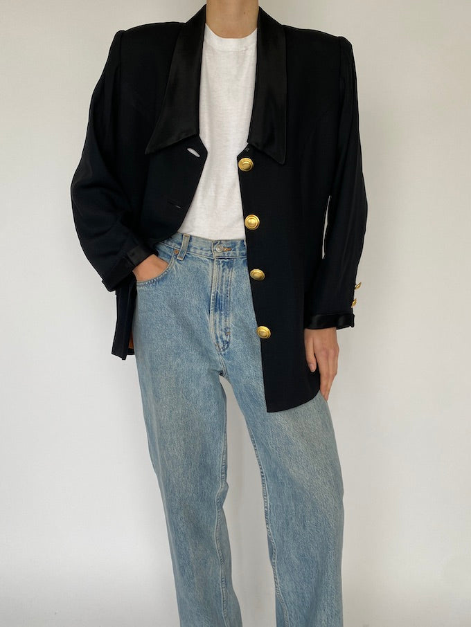 Vintage blazer in black 5440