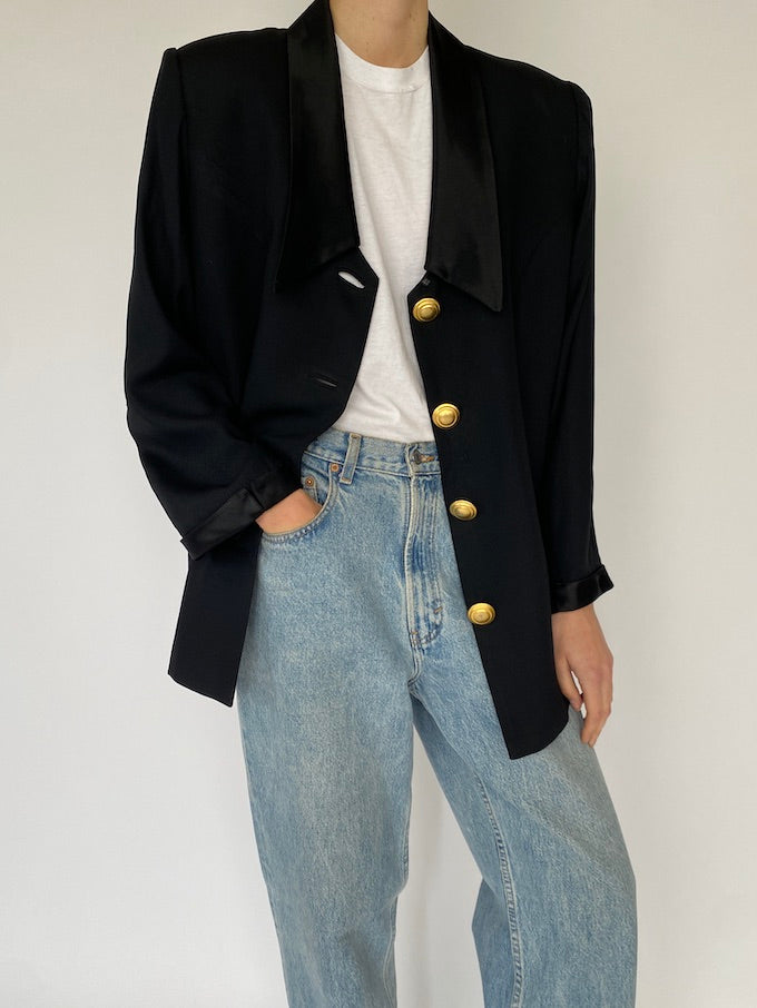 Vintage blazer in black 5440
