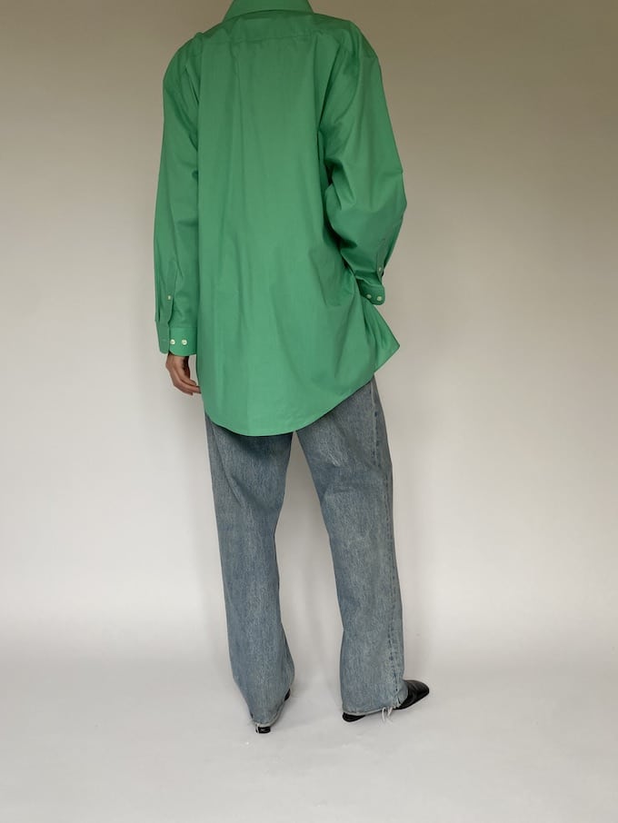Vintage Green Oversized Shirt 5339