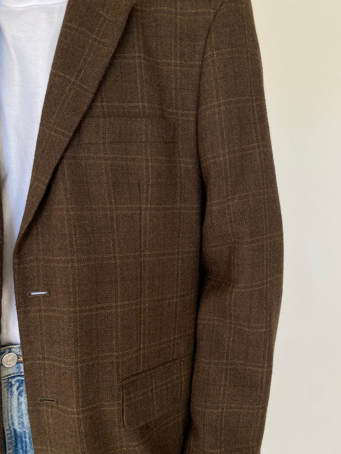 Vintage checked blazer in lambswool 5579