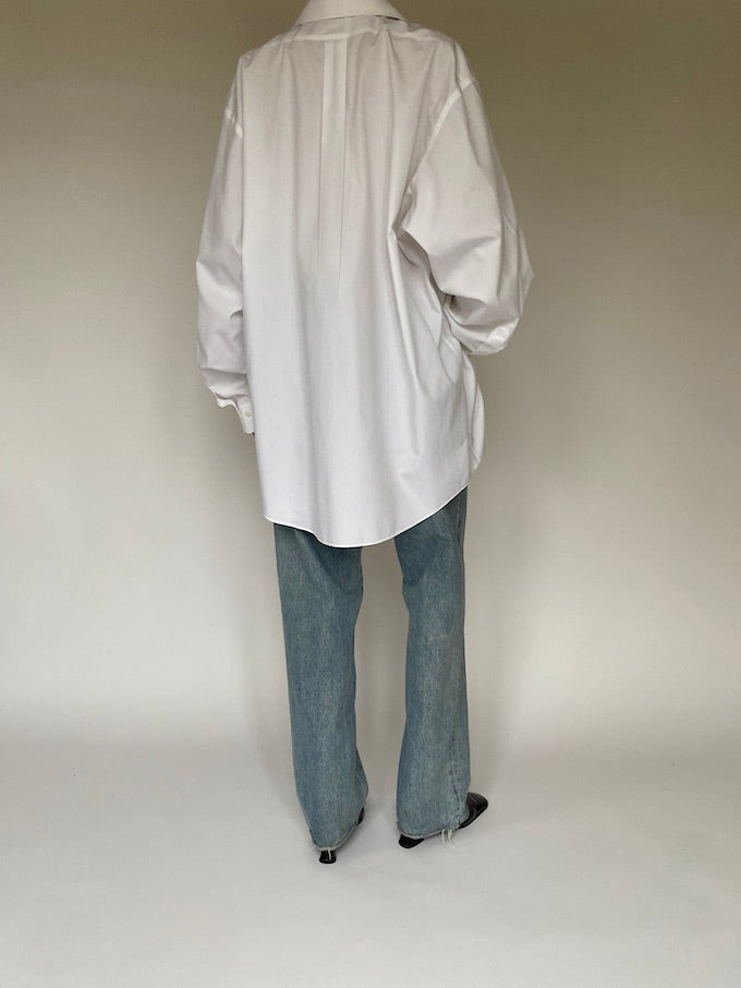 Vintage oversized white cotton shirt 5313