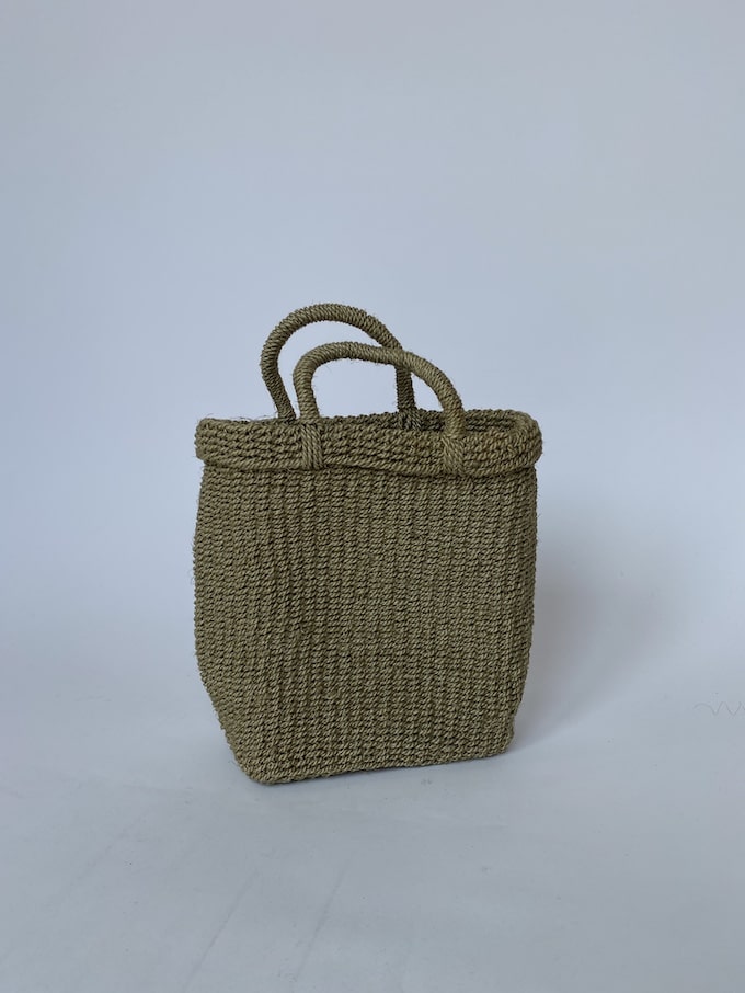 Vintage Basket Bag With Handles 3284