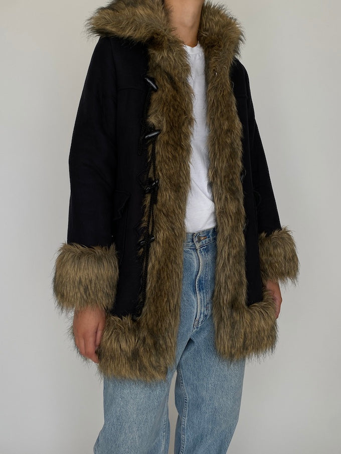 Vintage black penny lane coat 4300