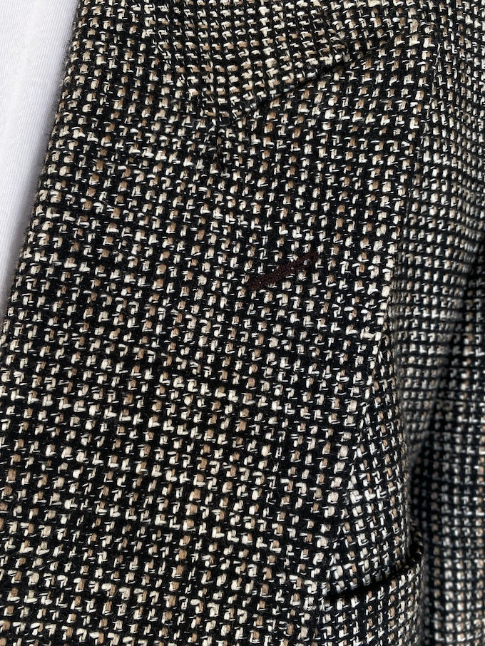 Vintage double breasted black and white blazer 5434