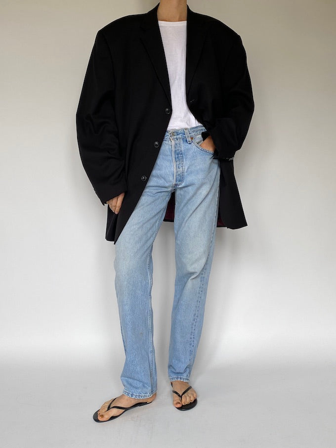 Vintage oversized black blazer 5607