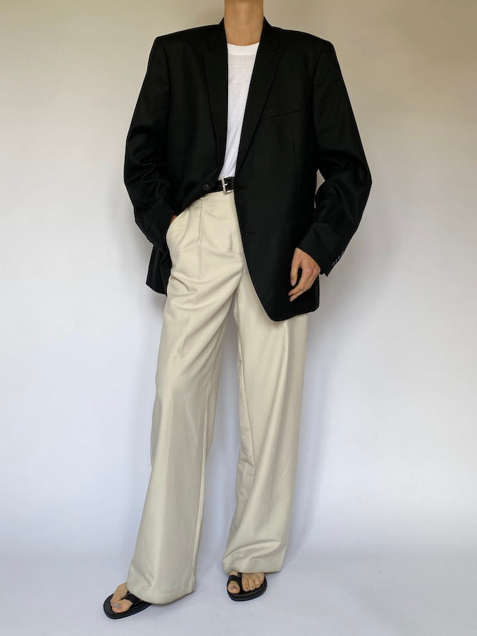 Vintage oversized Tommy Hilfiger blazer in black 5558