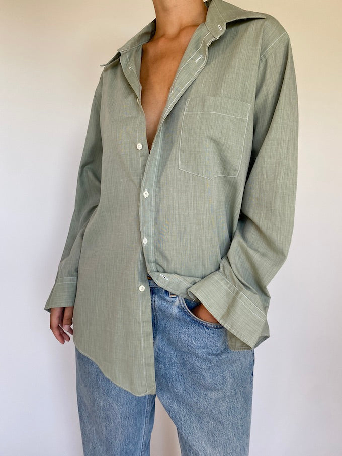 Vintage Christian Dior shirt in green 5660