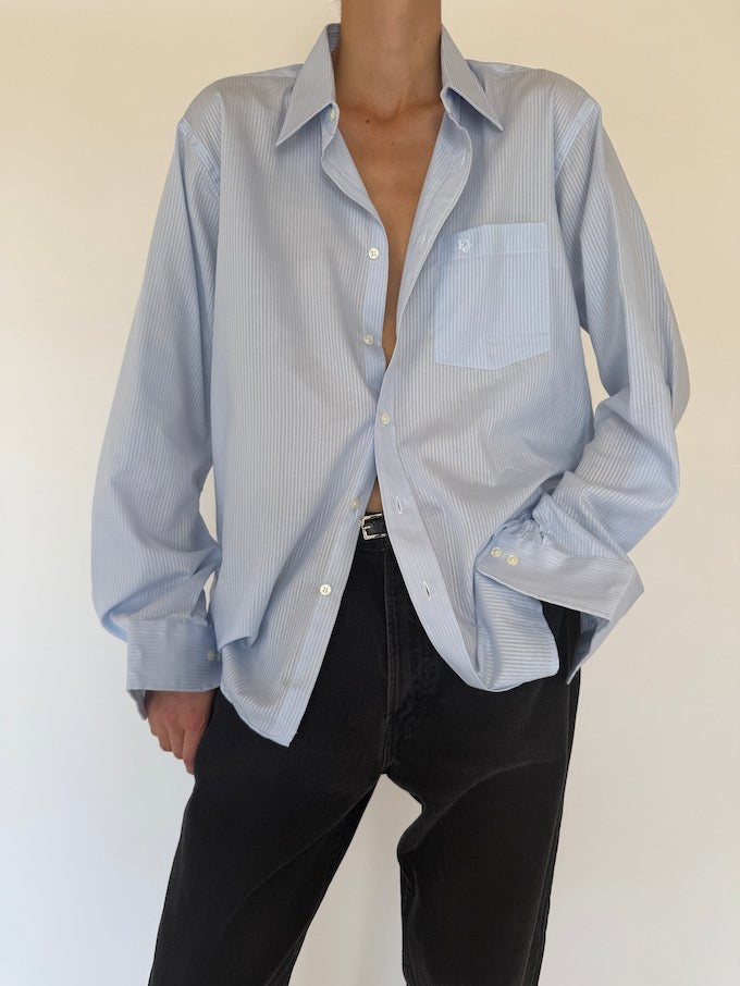 Vintage Christian Dior shirt in light blue 5761