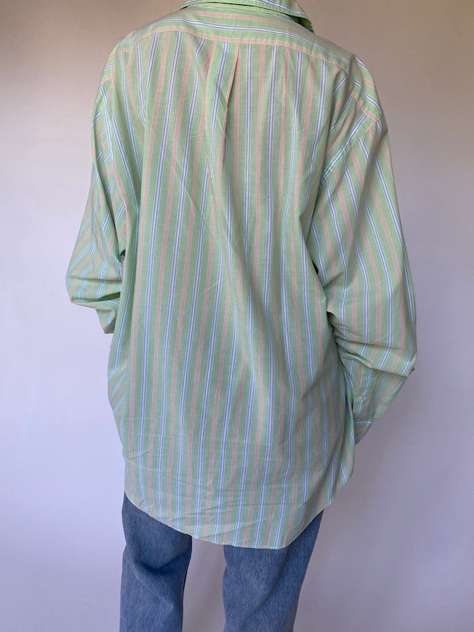 Vintage oversized pinstriped Ralph Lauren shirt 5651