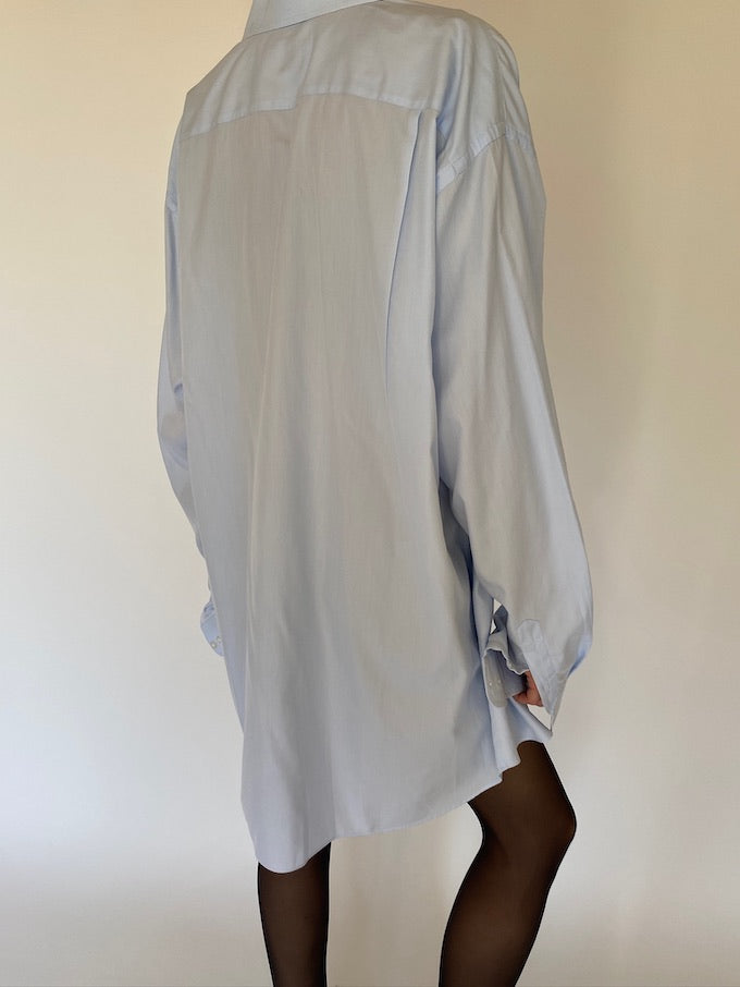 Vintage oversized shirt in light blue 5714